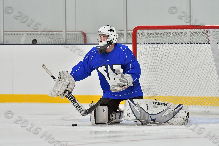 Wheaton College Men\'s Ice Hockey vs Middlesex Community College. - Photo By: KEITH NORDSTROM